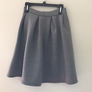 NWT Pleated Grey Skirt
